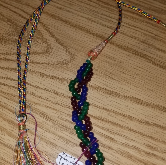 New Ruby emerald and sapphire necklace - Picture 9 of 9